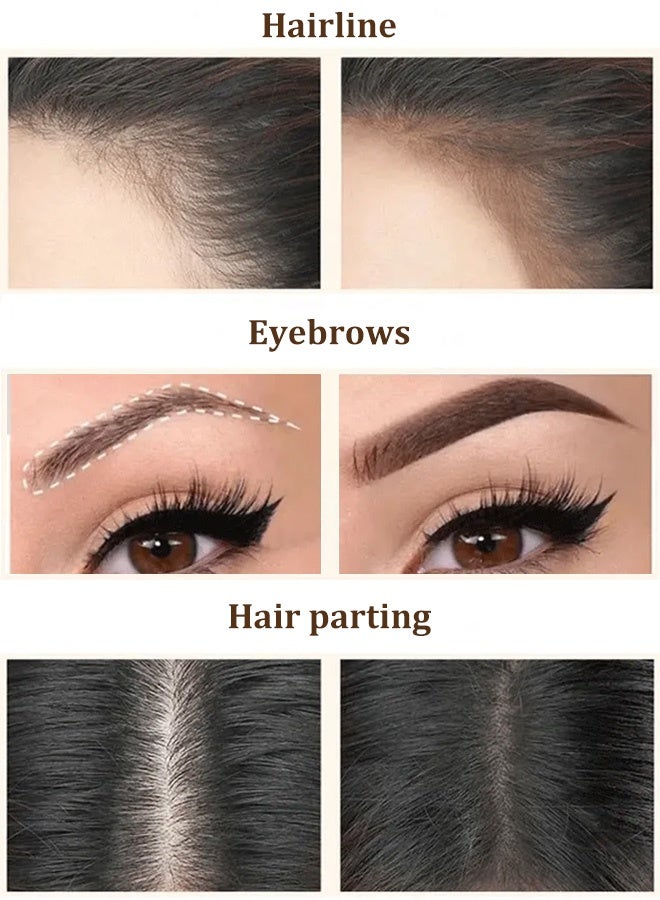 （dark brown）Multi-functional eyebrow powder for defining eyebrows and filling in hairline - Image 5